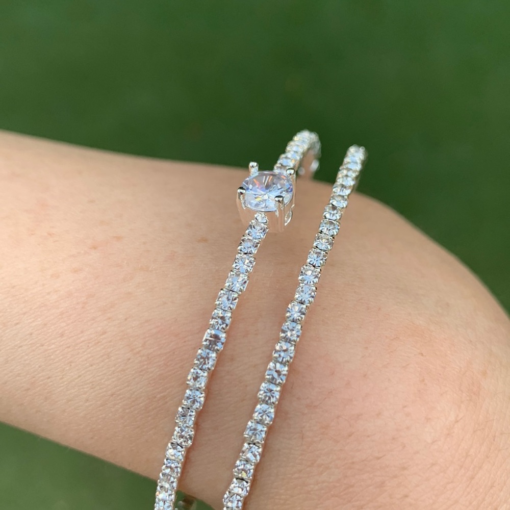 BRAND NEW Silver Crystal Bracelet - Picture 4 of 4
